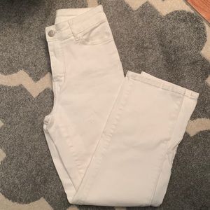 Casasola White Cropped Straight Leg Jeans